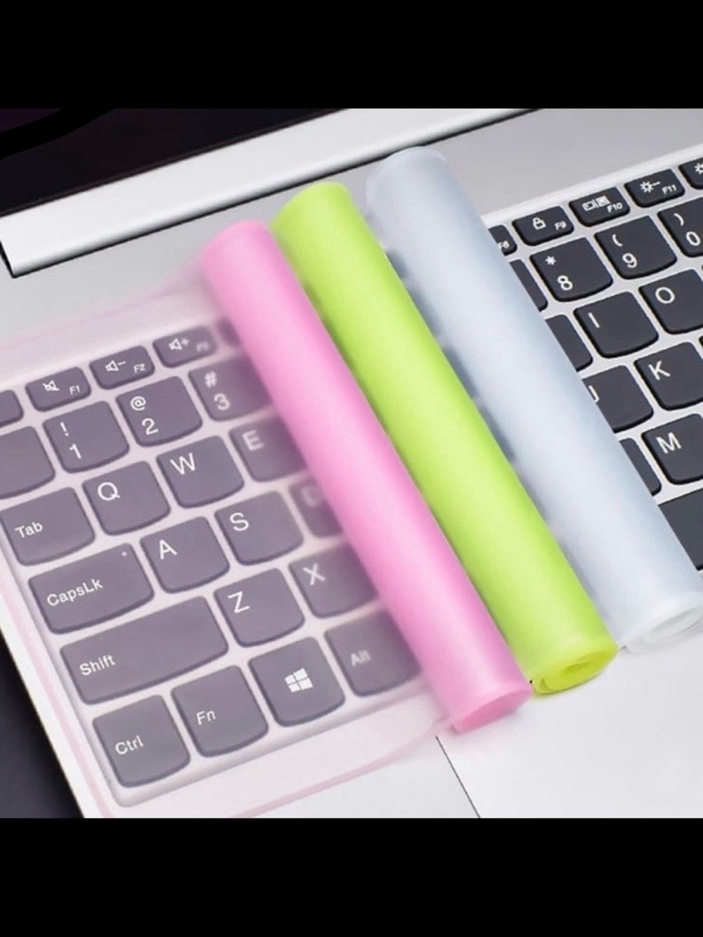 💞 New Pack of 3 Colorful Silicone Keyboard Covers